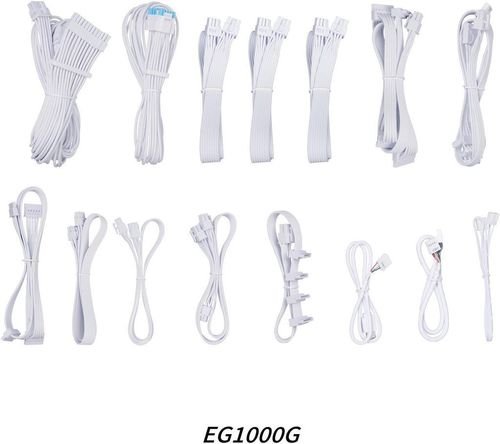 LianLiEdge1000WWhite80GoldwithUSBHUBFullyModularATXPSU