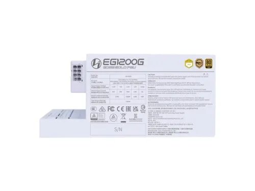 LianLiEdge1200WWhite80GoldwithUSBHUBFullyModularATXPSU