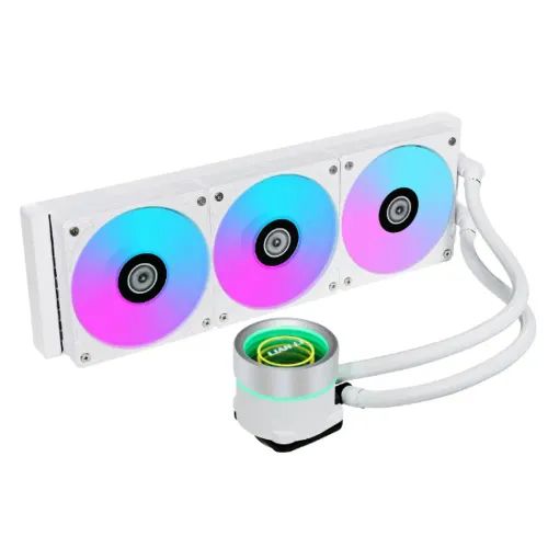 Lian Li Galahad II Trinity 360 White - AIO GPU Liquid Cooler with ARGB Fans
