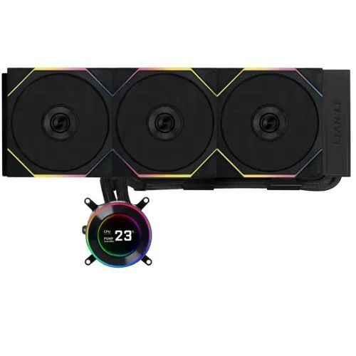 LianLiHydroShiftIILCD-C360RGBCLfanBlack-AIOCPULiquidCoolerwithCLARGBFans
