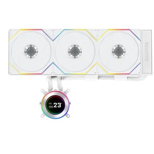 LianLiHydroShiftIILCD-C360RGBCLfanWhite-AIOCPULiquidCoolerwithCLARGBFans