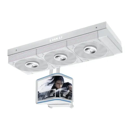 LianLiHydroShiftIIOLEDCurved360P28-360mmAIOWaterCooling-6.672Display-White