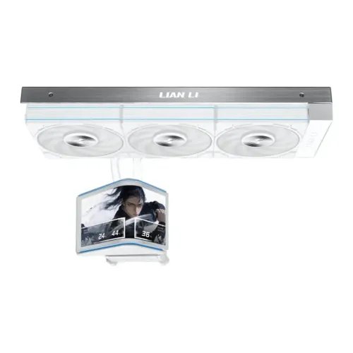 LianLiHydroShiftIIOLEDCurved360P28-360mmAIOWaterCooling-6.672Display-White