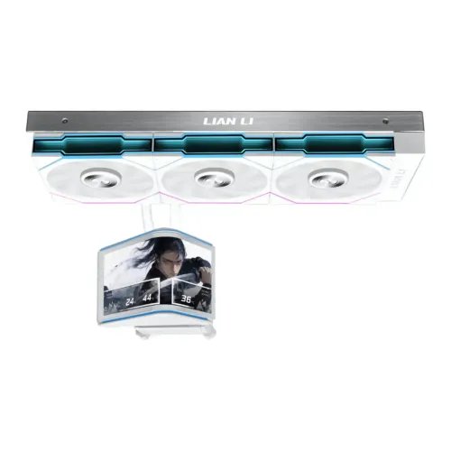 LianLiHydroShiftIIOLEDCurved360TL-360mmAIOWaterCooling-6.672Display-White