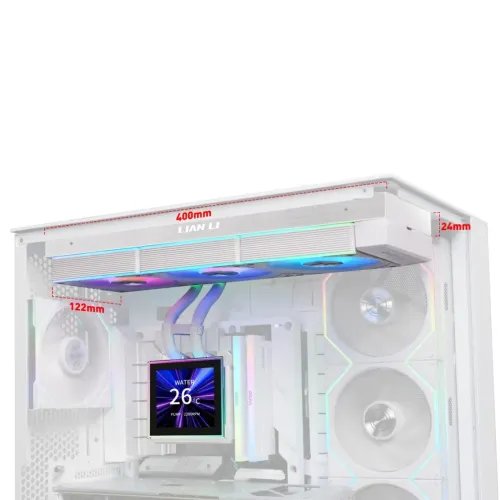 LianLiHydroshiftIILCD-S360CLWhite-RGBAIOCPUCooler-3.4Screen-18511700AM5AM4