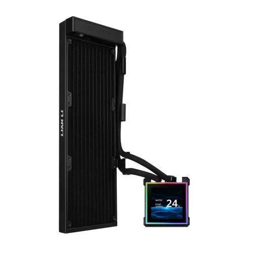 LianLiHydroshiftIILCD-S360NBlack-FanlessAIOCPUCooler-3.4Screen-18511700AM5AM4