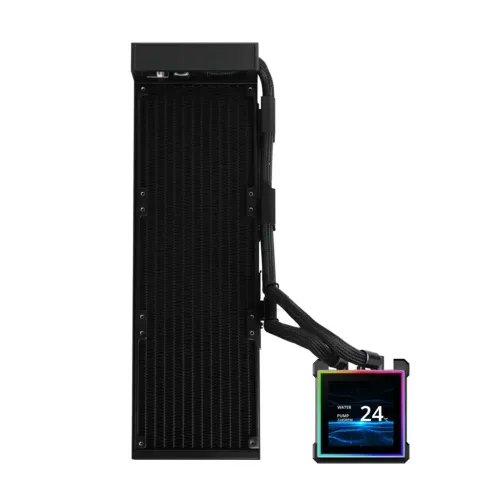 LianLiHydroshiftIILCD-S360NBlack-FanlessAIOCPUCooler-3.4Screen-18511700AM5AM4