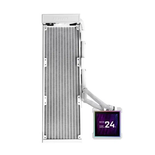LianLiHydroshiftIILCD-S360NWhite-FanlessAIOCPUCooler-3.4Screen-18511700AM5AM4