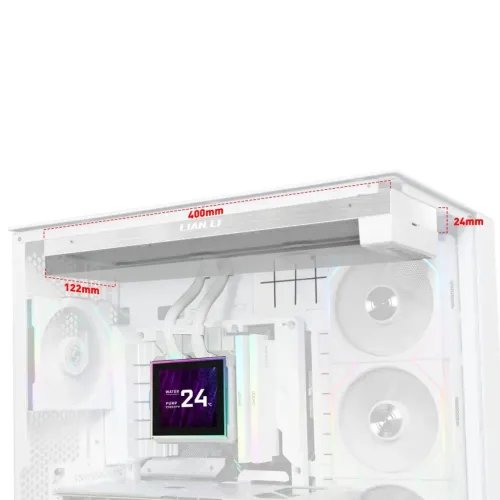 LianLiHydroshiftIILCD-S360NWhite-FanlessAIOCPUCooler-3.4Screen-18511700AM5AM4