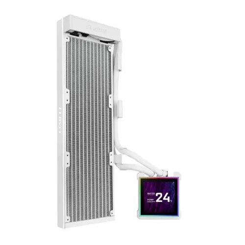 LianLiHydroshiftIILCD-S360NWhite-FanlessAIOCPUCooler-3.4Screen-18511700AM5AM4