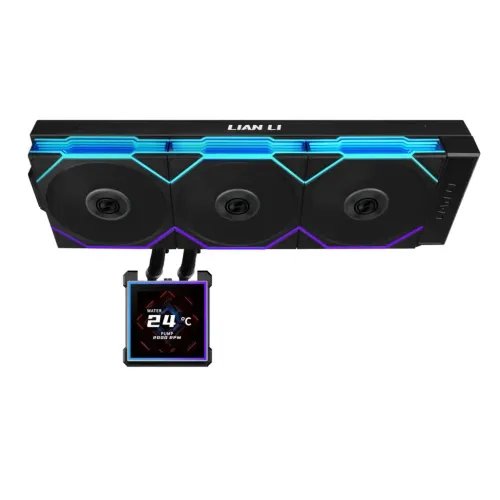 LianLiHydroshiftIILCD-S360TLBlack-RGBAIOCPUCooler-3.4Screen-18511700AM5AM4