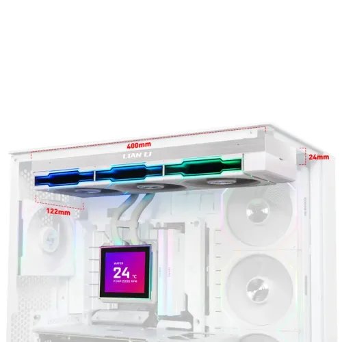 LianLiHydroshiftIILCD-S360TLWhite-RGBAIOCPUCooler-3.4Screen-18511700AM5AM4