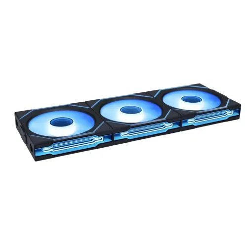 LianLiUNIFANINFINITYSL-Wireless-120-3PCSReverseBlackTriplepackincludeController