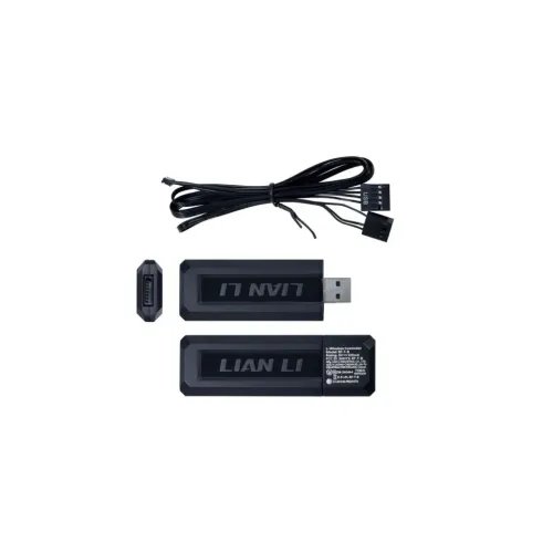 LianLiUNIFANINFINITYSL-Wireless-120-3PCSReverseBlackTriplepackincludeController