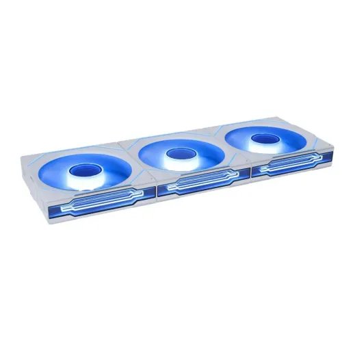 LianLiUNIFANINFINITYSL-Wireless-120-3PCSReverseWhiteTriplepackincludeController