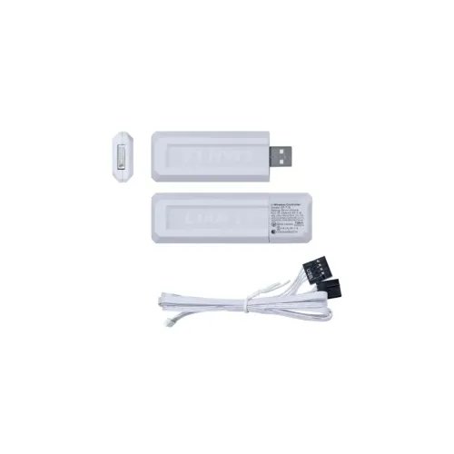LianLiUNIFANINFINITYSL-Wireless-120-3PCSReverseWhiteTriplepackincludeController