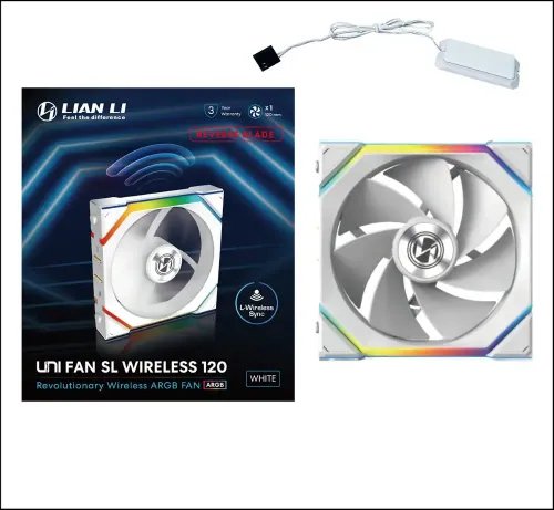 LianLiUNIFANSLWireless120-1PCSReverseWhite-CaseFan