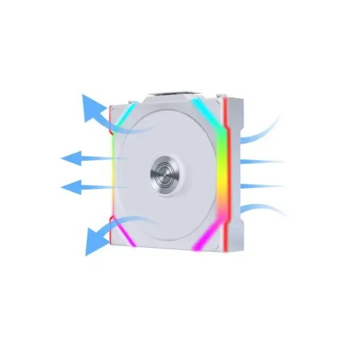 LianLiUNIFANSLWireless120-1PCSReverseWhite-CaseFan