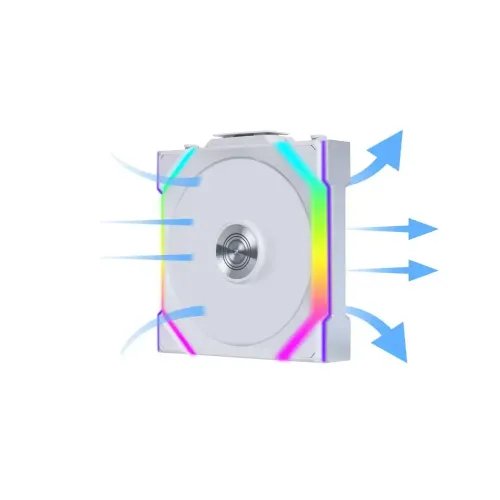 LianLiUNIFANSLWireless120-3PCSWhiteTriplepackincludeController-CaseFan