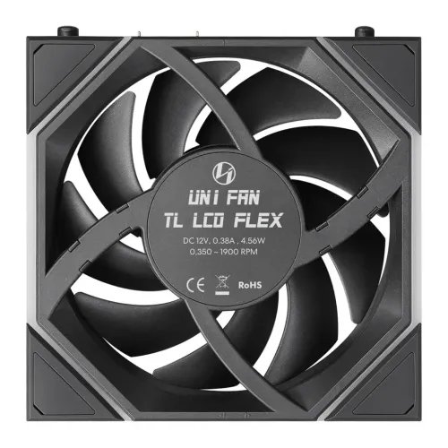 LianLiUNIFANTL-LCDFLEXWireless120Black1pcCaseFan-NoControllerIncluded