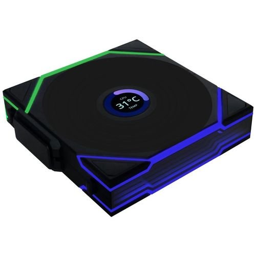 LianLiUNIFANTL-LCDWireless120Black3pcscontrollerCaseFan