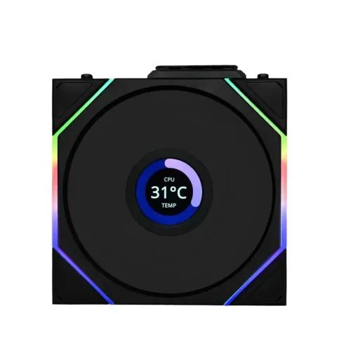 LianLiUNIFANTL-LCDWirelessReverse120Black1pcCaseFan