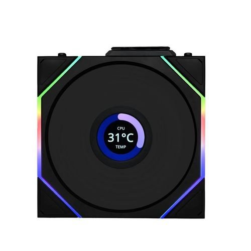 LianLiUNIFANTL-LCDWirelessReverse120Black3pcscontrollerCaseFan