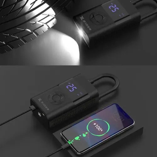 MANTA ELECTRIC PUMP COMPRESSOR FOR BIKESCARSSCOOTERS PRESTA POWERBANK