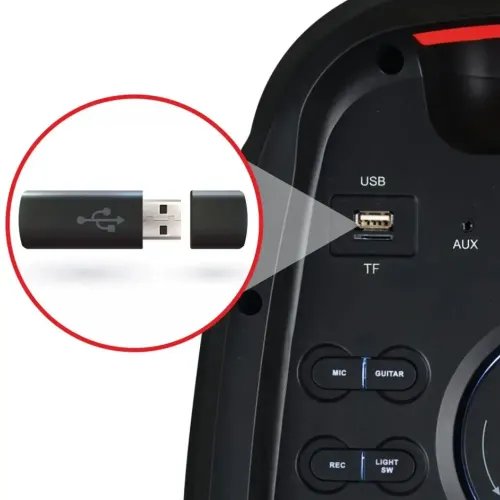 MANTA KARAOKE PARTY SPEAKER 2x8 RMS 120W ATTIS