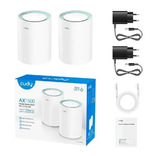 MeshCudyM1500Wi-Fi6AX1500Gigabit2-Pack