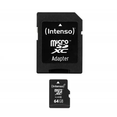 MicroSDCardIntenso64GBClass10Incl.Adaptor