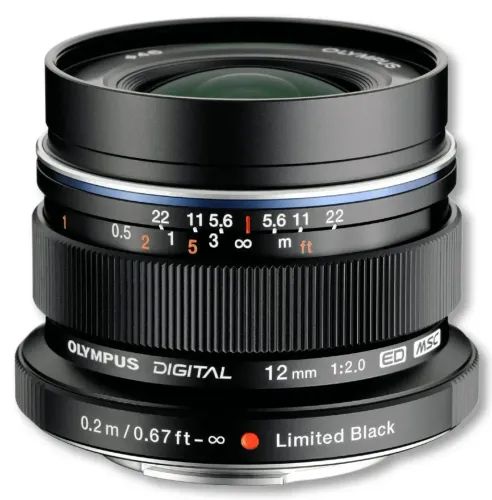 Olympus12mm12.0BLACKM.ZUIKODIGITALEW-M1220LenseMicroFT