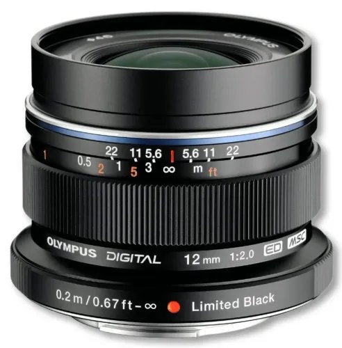 Olympus12mm12.0BLACKM.ZUIKODIGITALEW-M1220LenseMicroFT