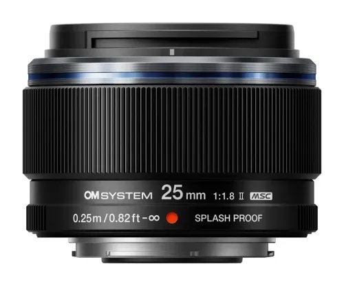 Olympus25mm11.8IIBLACKM.ZUIKODIGITALES-M2518LenseMicroFT