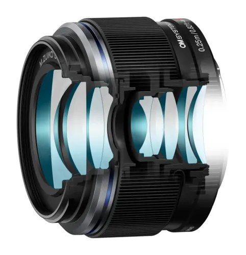 Olympus25mm11.8IIBLACKM.ZUIKODIGITALES-M2518LenseMicroFT