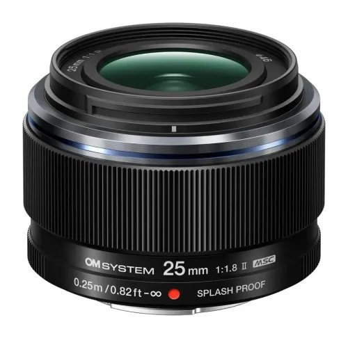Olympus25mm11.8IIBLACKM.ZUIKODIGITALES-M2518LenseMicroFT
