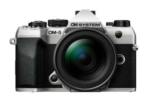 OlympusOM-5II1245KitsilverOM-5IIbodysilverM.ZuikoDigital12-45mmF4PROlensBlack