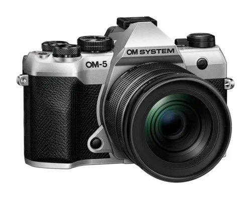 OlympusOM-5II1245KitsilverOM-5IIbodysilverM.ZuikoDigital12-45mmF4PROlensBlack