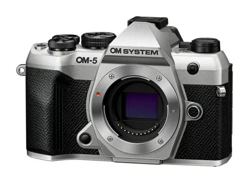 OlympusOM-5IIbodysilverBLS-50BatteryEyecupUSBConnectionCableShoulderStrap