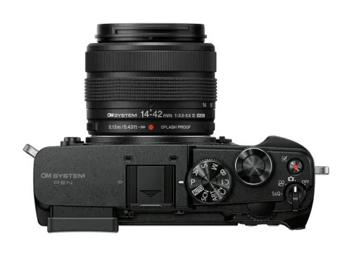 OlympusOM-SystemPENBodyblackM.ZuikoDigital14-42mmF3.5-5.6IIIblackBodycapBLS-7Li-io