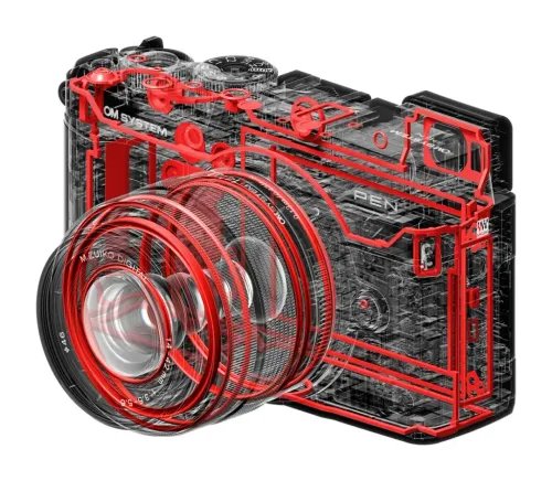 OlympusOM-SystemPENBodyblackM.ZuikoDigital14-42mmF3.5-5.6IIIblackBodycapBLS-7Li-io