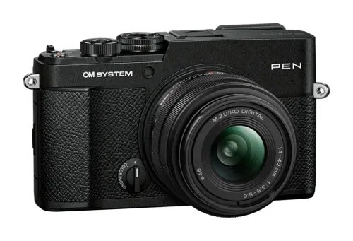 OlympusOM-SystemPENBodyblackM.ZuikoDigital14-42mmF3.5-5.6IIIblackBodycapBLS-7Li-io