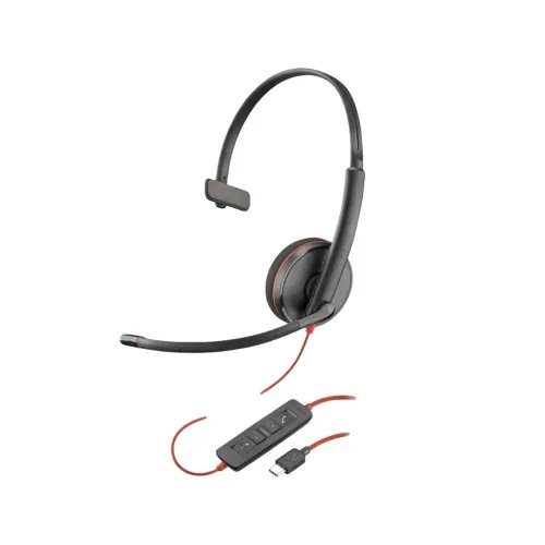 POLYBLACKWIRE3210MONAURALUSB-CHEADSETUSB-CAADAPTER8X214AA