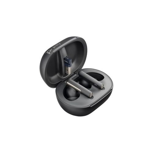 POLYVOYAGERFREE60UCCARBONBLACKEARBUDSBT700USB-CADAPTERTOUCHSCREENCHARGECASE7Y8G4AA