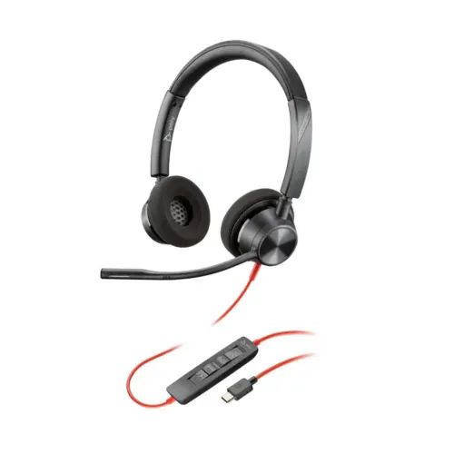 POLY BLACKWIRE 3320 STEREO USB-C HEADSET USB-CA ADAPTER