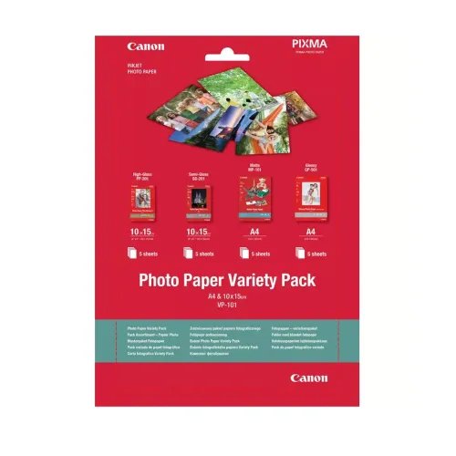PaperCanonVP-101PhotoVarietyPack4x6andA4-20Sheets