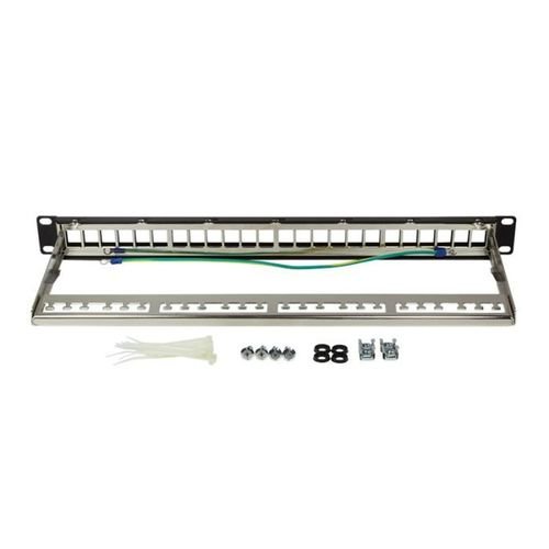Patchpanel19for24keystonejacksLogilinkunloadedNK4042