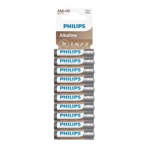 PhilipsLR03A20T.GRSAAAENTRYALKALINE20FOIL