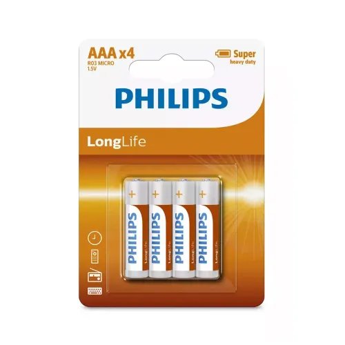 PhilipsR03L4B-10LongLifeZincAAA1.5V4-115010-0007