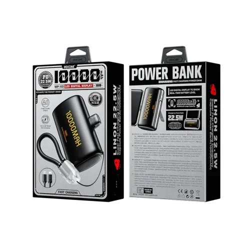PowerBank10000mAhPD225WWKWP-1132USB-CLightning